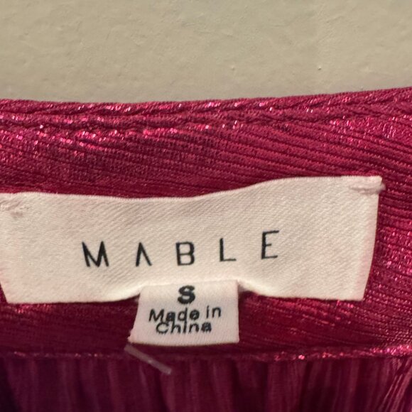 Pleated Metallic Midi Skirt - Picture 5 of 5